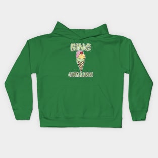 Bing chilling Ice cream Kids Hoodie